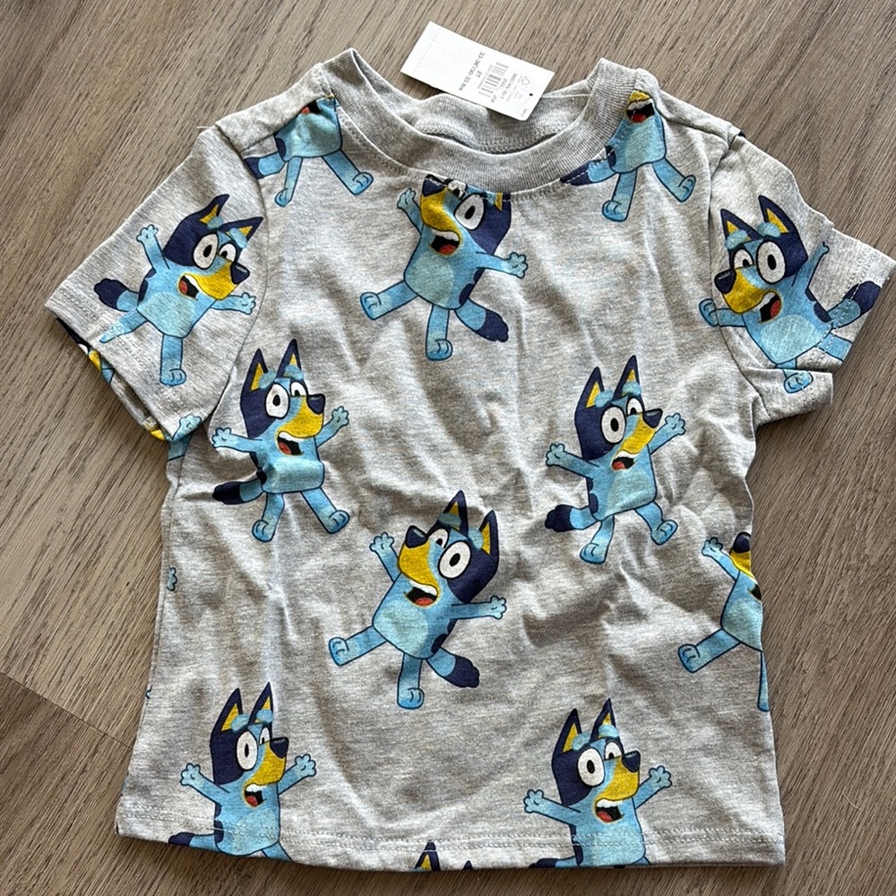 OLD NAVY BLUEY Kids' Gray and Blue T-Shirt